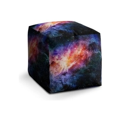 Sablio Taburet Cube Vesmírná záře: 40x40x40 cm