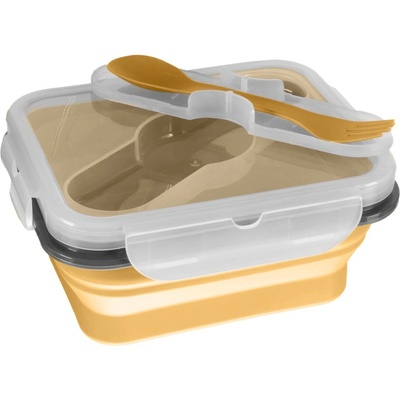 Zopa Desiatový box s príborom malý Mustard Yellow 8595114461264