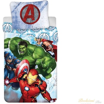 Jerry Fabrics Povlečení Avengers Heroes 140x200 70x90