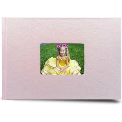 Akce na fotoknihy. Desky A4 na šířku v růžové barvě. Fotokniha do 24hod - motiv pro holky dětská růžová