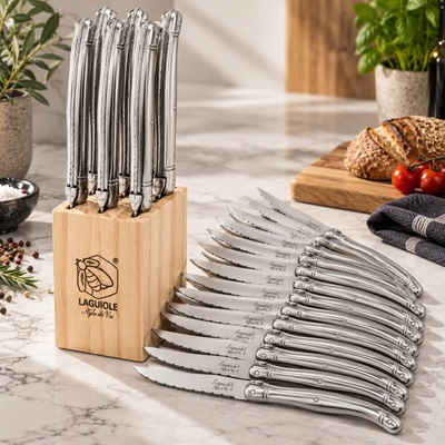 Laguiole Style de Vie Premium sada steakových nožů nerezová rukojeť 6 ks