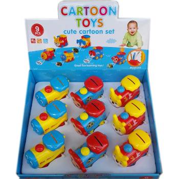 Image 1 of Детска играчка Локомотив касичка с навиващ механизъм