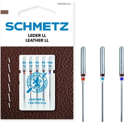 Jehly na kůži Schmetz 130/705 H LL VIS 80-100 LEATHER