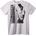 NOONEBRAND Тениска Болжак Музика - XS, White