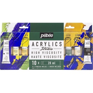 Pébéo Acrylic Paint Комплект акрилни бои 10 x 20 ml 10 бр (833316)