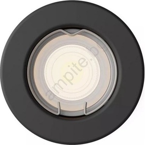 Philips - LED RGBW димируемо вградено таванно осветително тяло PERIDOT 1xGU10/6, 5W/230V черно (LEDP7276)