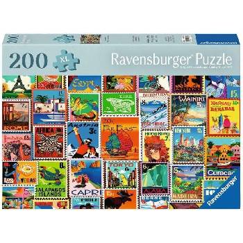 Ravensburger Пъзел Ravensburger от 200 XL части - Марки от пътувания (7012001371)