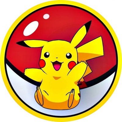 1x Jedlý papír POKÉMON ● materiál: FONDÁNOVÝ DECORLIST ✴️, ● velikost: 6cm (12 ks / A4) ☝