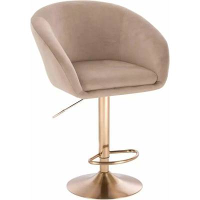 LuxuryForm Design Venice Velur na zlatom tanieri latte