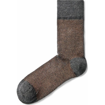 Vlnka Žakárové vlněné ponožky Merino oranžová