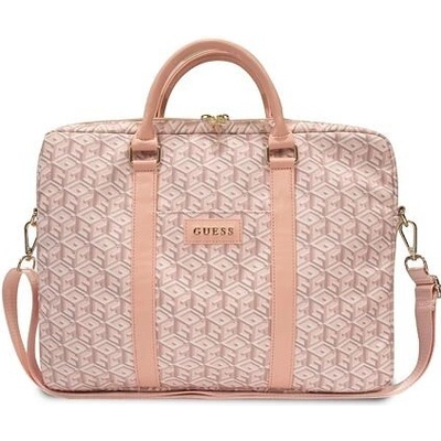 Guess PU G Cube Computer Bag 15/16" Pink GUCB15HGCFSEP