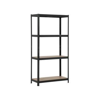 Carmen Метален стелаж Carmen CR-1015 - 180х90х40 см, до 175 кг на рафт - черен