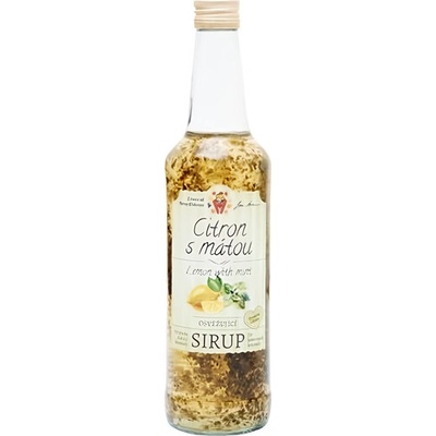 Jan Blahovec Hýskovský sirup Citron s mátou 0,6 l