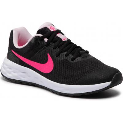 Nike Revolution 6 black/pink foam/hyper pink – Zboží Dáma