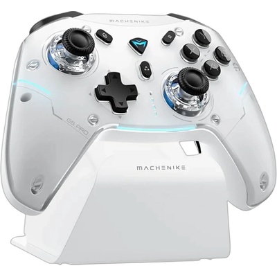 Bezdrátový herní ovladač Machenike G5Pro Max s nabíjecí stanicí – bílý