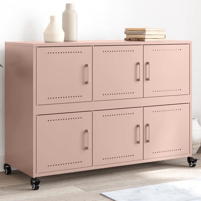 vidaXL 11461.846741 příborník růžový 100,5 x 39 x 72 cm ocel