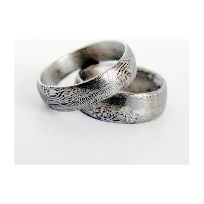 Snubní prsteňy kovaná nerezová ocel damasteel DA-1011