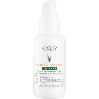 Vichy Capital Soleil Слънцезащитен флуид за лице UV-Clear, SPF50+, 40 ml