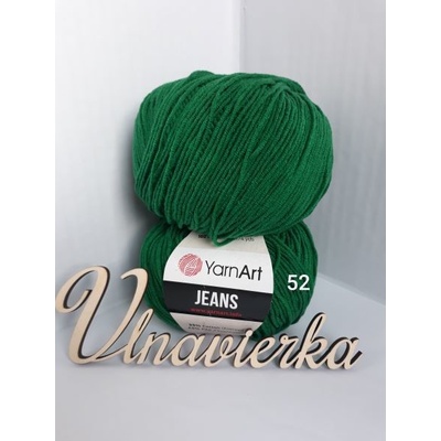 YarnArt Jeans 52 zelená