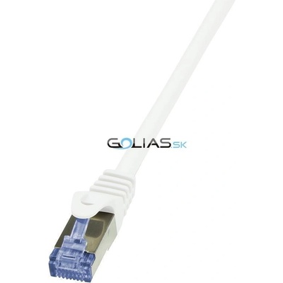 Logilink CQ3091S Patch Cat.6A 10G S/FTP PIMF, 10m, bílý