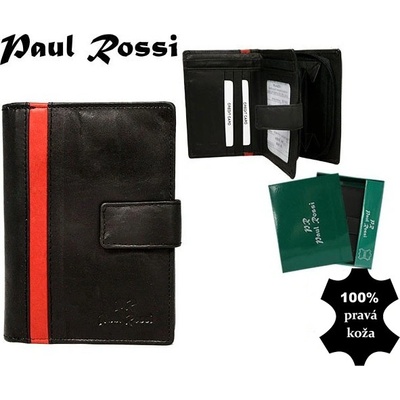 Paul Rossi peňaženka kožená black red