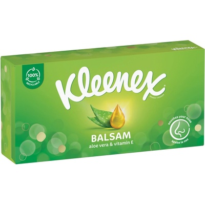 KLEENEX Papierové vreckovky 3-vrstvové Balsam Box 64 ks