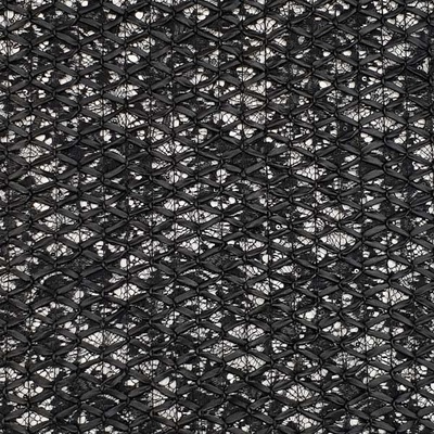Čipka čierna, koženková mriežka, š.125/130