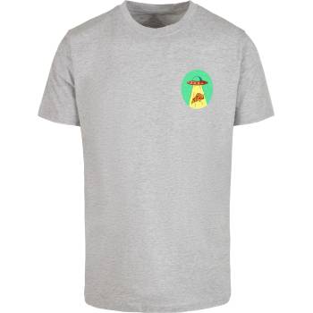 Mister Tee Тениска Ufo Pizza Tee heather grey XLUB-MT1621-00431 - Черен, размер M
