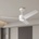 ZEVENTI - LED таванен вентилатор ORVIETO LED/18W/230V Wi-Fi Tuya бял + дистанционно управление (ZV0024)