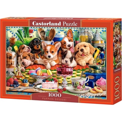 Castorland Пъзел Castorland от 1000 части - Десерти за кученца (105335)