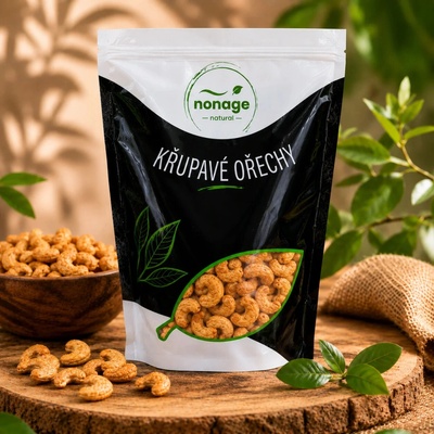 Kešu ořechy solené uzené velké 750 g