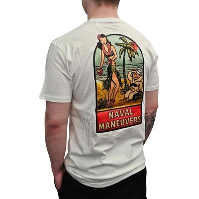 Alpha Industries Naval T Back Print tričko pánske white