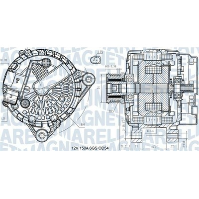 Alternátor MAGNETI MARELLI 063731472410