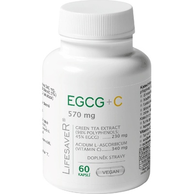 Lifesaver EGCG+C 570 mg 90 kapslí