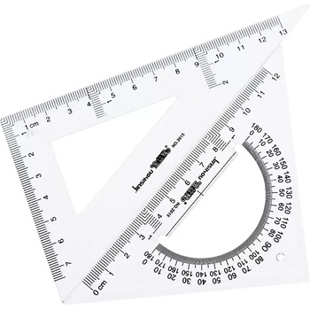 Yiwu Hetong Art&Craft Factory Комплект от два прозрачни чертожни триъгълника М19-065
