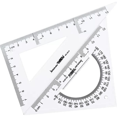 Yiwu Hetong Art&Craft Factory Комплект от два прозрачни чертожни триъгълника М19-065