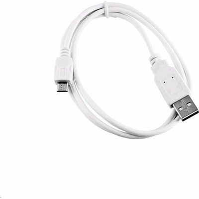 Kábel C-TECH USB 2.0 AM/Micro, 2 m, biela