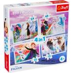 Trefl Пъзел Trefl 4 в 1 - Вълшебство в гората (34398) - baby
