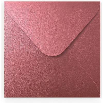 Strukturované obálky s Diamantová klopa - 82 x 113 mm (C7) - Vínově červená