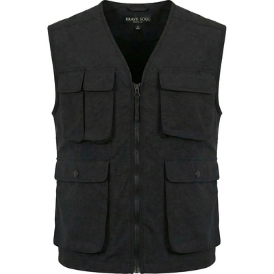 BRAVE SOUL Мъжки елек BRAVE SOUL® Trackvest Utility Men Cargo Waistcoat