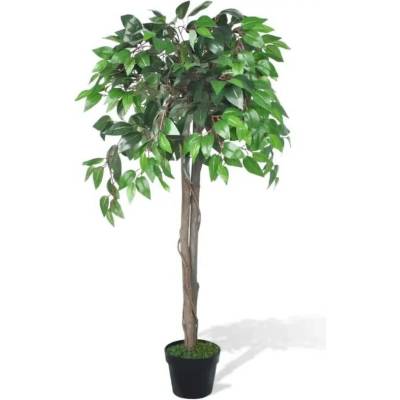 ZBXL Umělý fíkus (fíkovník) v květináči 110 cm