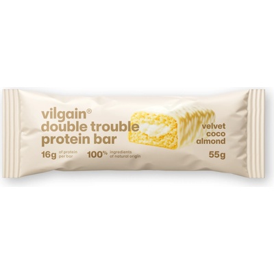 Vilgain Double Trouble протеинов бар - Кокосово-бадемов крем