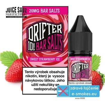 Juice Sauz Drifter Bar Salts Sweet Strawberry Ice 10 ml 20 mg