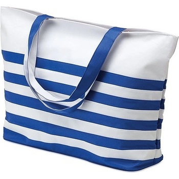 Borsa plážová taška v námořnickém stylu bílá modrá