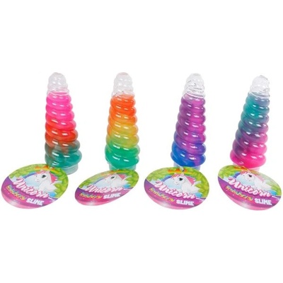 Mikro Рог на еднорог 13см с дъговиден слуз