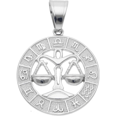 Steel Edge Přívěsek se znamením zvěrokruhu WJHP3093 Váhy