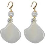 Dannyra Обици с естествена орхидея, кристали Swarovski и перли Marry Me with Orchids Dannyra Jewels