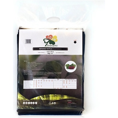 PEMI netkaná textília AGRO 50g/m², rozmer 1,6 x 5 m, farba ČIERNA