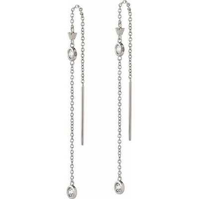 Emporio Armani Luxusní stříbrné visací náušnice EG3617040