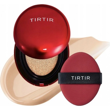 TIRTIR Mask Fit Red Cushion Mini dlouhotrvající make-up v houbičce s vysokou UV ochranou 17N Vanilla 4,5 g